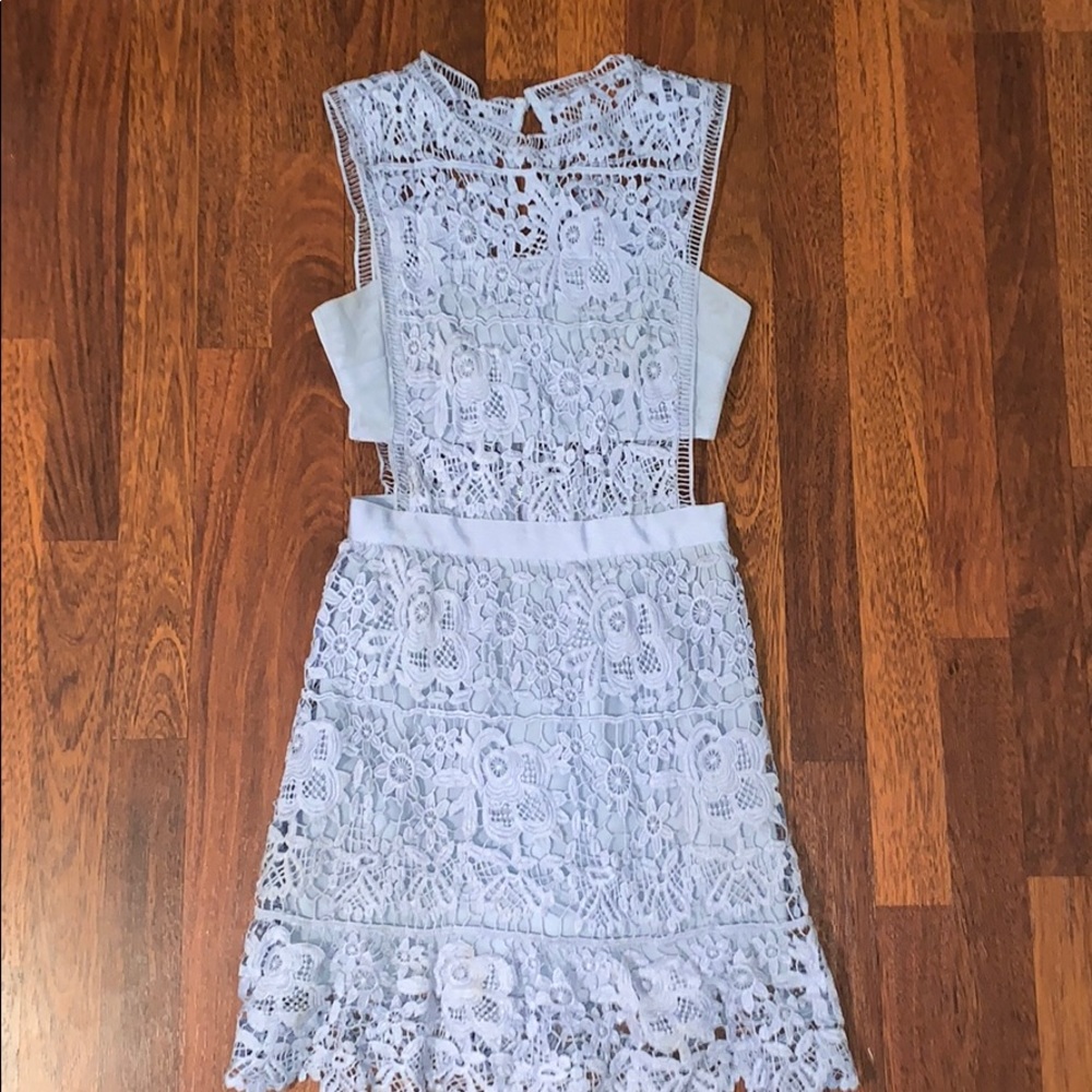 Femi Boutique | gorgeous laced lavender dress